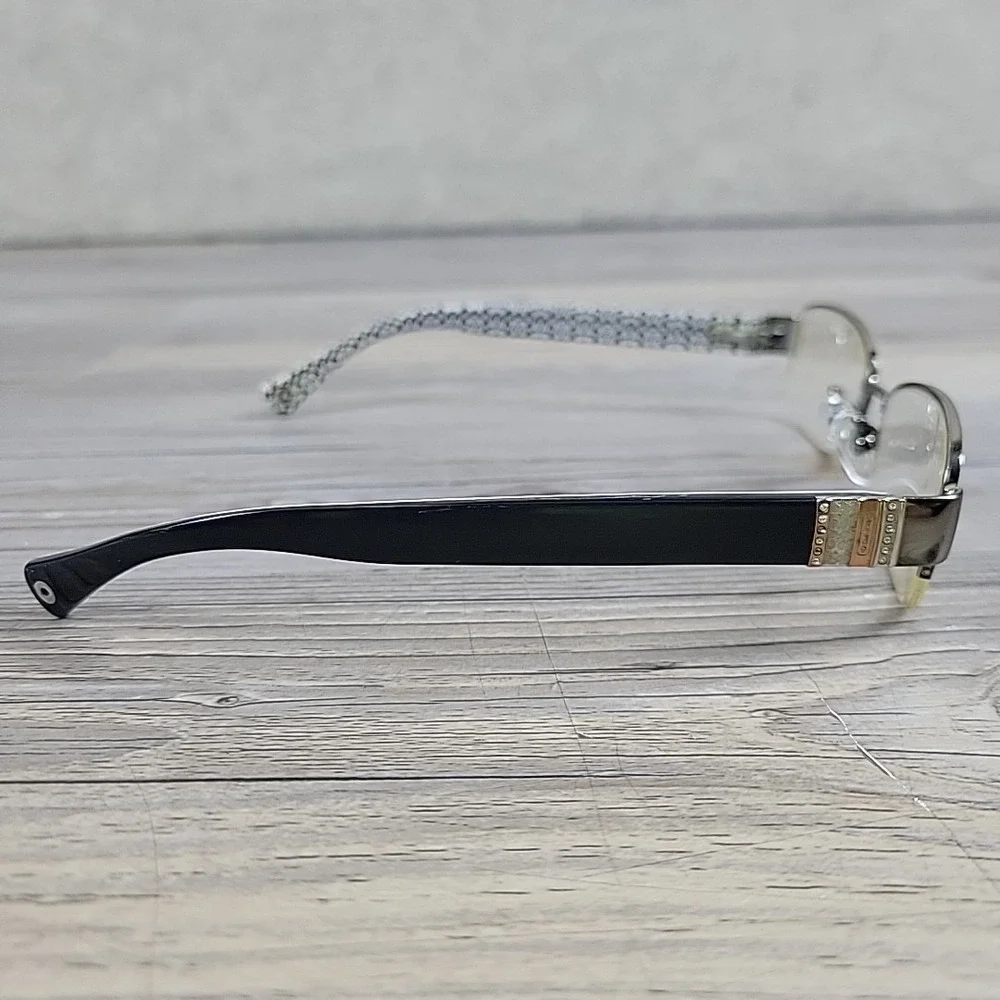 Coach Eyeglass Frames HC 5027B Cecily 9081 Drk Silver Black Rectangle 52[]17 135